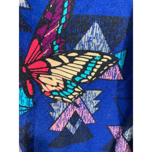 One Size LulaRoe Womens Leggings 3 Pair Assorted Hummingbird Butterfly - Picture 3 of 7
